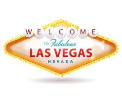 Welkom bij Fabulous Las Vegas Sign vector
