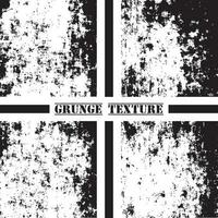 zwart en wit grunge textuur. grunge texturen set. stof overlappen. vector