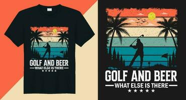 golf en bier wat anders is Daar vector golf t-shirt ontwerp