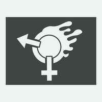 mannetje en vrouw geslacht logos vector
