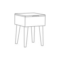 koffie tafel meubilair minimalistische logo, vector icoon illustratie ontwerp sjabloon