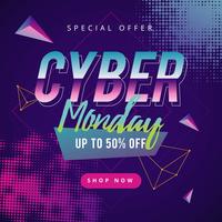 Cyber ​​Monday Social Media Post vector