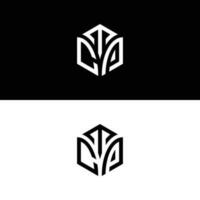 tcp zeshoek logo vector, ontwikkelen, bouw, natuurlijk, financiën logo, echt landgoed, geschikt voor uw bedrijf. vector