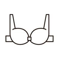 beha ondergoed mode-accessoire vrouwelijke waslijn icoon vector