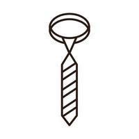 stropdas accessoire mannelijke waslijn icon vector