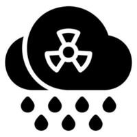 zure regen glyph-pictogram vector