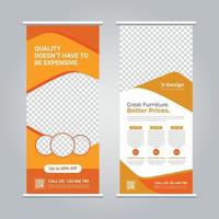 meubel roll up banner vector