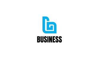 corporatief b logo ontwerp vector