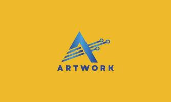 een abstract logo ontwerp vector