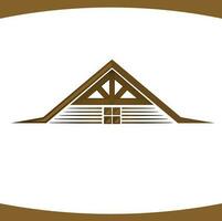 cabine dak rustiek logo vector