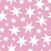 sterren naadloos patroon. sterren achtergrond. roze naadloos patroon. roze achtergrond vector