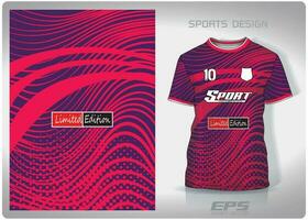 vector sport- overhemd achtergrond afbeelding.rood lint Purper achtergrond patroon ontwerp, illustratie, textiel achtergrond voor sport- t-shirt, Amerikaans voetbal Jersey overhemd