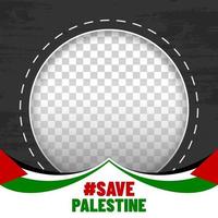 red palestina fotolijst vector