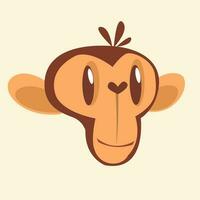 schattig tekenfilm aap chimpansee karakter vector