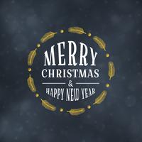 Merry Christmas typografie ontwerp vectorillustratie vector