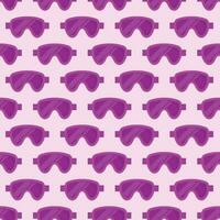 roze zwemmen stofbril naadloos patroon fantastisch achtergrond vector