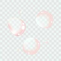 vector roze lucht bubbels verzameling