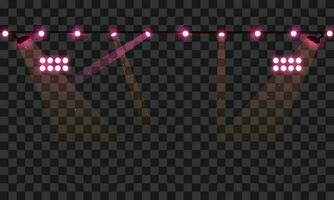 vector roze spotlight balken met sparkles