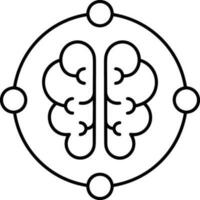 hersenen idee symbool icoon vector afbeelding. illustratie van de creatief intelligentie- denken ontwerp beeld