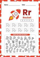 vlak ontwerp vector leren alfabet brief Engels geheugenkaart afdrukbare poster voor kinderen werkzaamheid