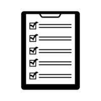 checklist icoon met controleren merken vector