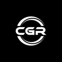 cgr logo ontwerp, inspiratie voor een uniek identiteit. modern elegantie en creatief ontwerp. watermerk uw succes met de opvallend deze logo. vector