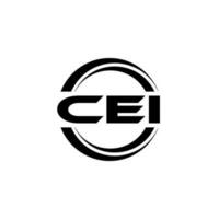 cei logo ontwerp, inspiratie voor een uniek identiteit. modern elegantie en creatief ontwerp. watermerk uw succes met de opvallend deze logo. vector