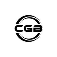 cgb logo ontwerp, inspiratie voor een uniek identiteit. modern elegantie en creatief ontwerp. watermerk uw succes met de opvallend deze logo. vector