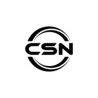 csn logo ontwerp, inspiratie voor een uniek identiteit. modern elegantie en creatief ontwerp. watermerk uw succes met de opvallend deze logo. vector