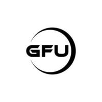 gfu logo ontwerp, inspiratie voor een uniek identiteit. modern elegantie en creatief ontwerp. watermerk uw succes met de opvallend deze logo. vector