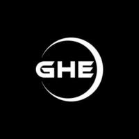 ghe logo ontwerp, inspiratie voor een uniek identiteit. modern elegantie en creatief ontwerp. watermerk uw succes met de opvallend deze logo. vector