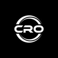 cro logo ontwerp, inspiratie voor een uniek identiteit. modern elegantie en creatief ontwerp. watermerk uw succes met de opvallend deze logo. vector