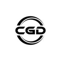 cgd logo ontwerp, inspiratie voor een uniek identiteit. modern elegantie en creatief ontwerp. watermerk uw succes met de opvallend deze logo. vector