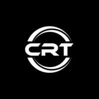 crt logo ontwerp, inspiratie voor een uniek identiteit. modern elegantie en creatief ontwerp. watermerk uw succes met de opvallend deze logo. vector