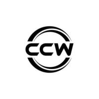 ccw logo ontwerp, inspiratie voor een uniek identiteit. modern elegantie en creatief ontwerp. watermerk uw succes met de opvallend deze logo. vector