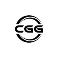 cgg logo ontwerp, inspiratie voor een uniek identiteit. modern elegantie en creatief ontwerp. watermerk uw succes met de opvallend deze logo. vector