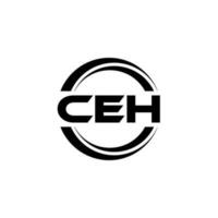 ceh logo ontwerp, inspiratie voor een uniek identiteit. modern elegantie en creatief ontwerp. watermerk uw succes met de opvallend deze logo. vector