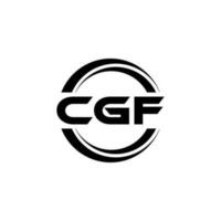 cgf logo ontwerp, inspiratie voor een uniek identiteit. modern elegantie en creatief ontwerp. watermerk uw succes met de opvallend deze logo. vector