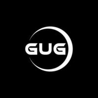 gug logo ontwerp, inspiratie voor een uniek identiteit. modern elegantie en creatief ontwerp. watermerk uw succes met de opvallend deze logo. vector