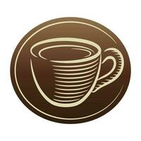 cafe logo - koffie winkel logo - minimaal logo ontwerp vector
