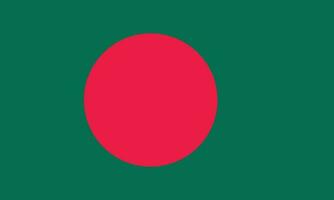 vlag van bangladesh. bangladesh nationaal vlag ontwerp voor bangladesh zege dag vrij vector. vector