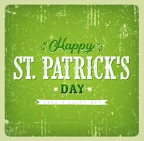 Happy St. Patrick's Day Vintage kaart vector