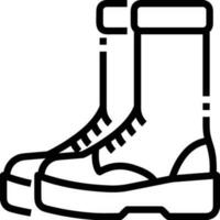 laarzen symbool icoon vector afbeelding. illustratie van de bagageruimte schoenen schoen ontwerp afbeelding. eps 10