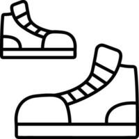 laarzen symbool icoon vector afbeelding. illustratie van de bagageruimte schoenen schoen ontwerp afbeelding. eps 10