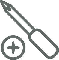 schroevedraaier reparatie icoon symbool vector afbeelding. illustratie van de fix toolkit ontwerp afbeelding. eps 10