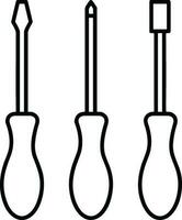 schroevedraaier reparatie icoon symbool vector afbeelding. illustratie van de fix toolkit ontwerp afbeelding. eps 10