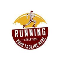 rennen Mens logo vector illustratie