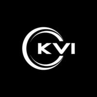 kvi logo ontwerp, inspiratie voor een uniek identiteit. modern elegantie en creatief ontwerp. watermerk uw succes met de opvallend deze logo. vector