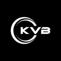 kvb logo ontwerp, inspiratie voor een uniek identiteit. modern elegantie en creatief ontwerp. watermerk uw succes met de opvallend deze logo. vector