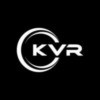 kvr logo ontwerp, inspiratie voor een uniek identiteit. modern elegantie en creatief ontwerp. watermerk uw succes met de opvallend deze logo. vector